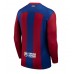 Barcelona Replica Home Shirt 2023-24 Long Sleeve